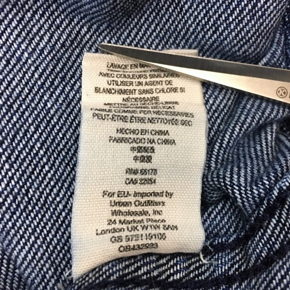 FREE PEOPLE Denim Tunic Top Jean Dress Neapolitan Dreams Lace Up Long Sleeve S - Picture 12 of 13